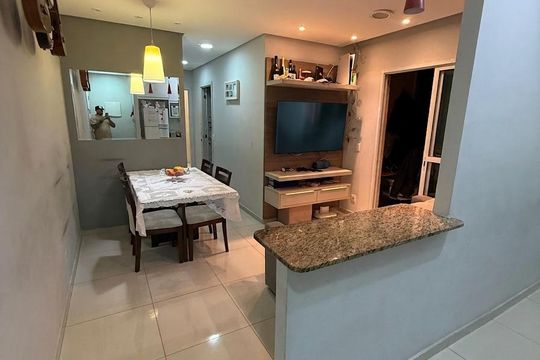 Sala de apartamento à venda com 2 quartos, 53m² em Vila Quirino de Lima, São Bernardo do Campo