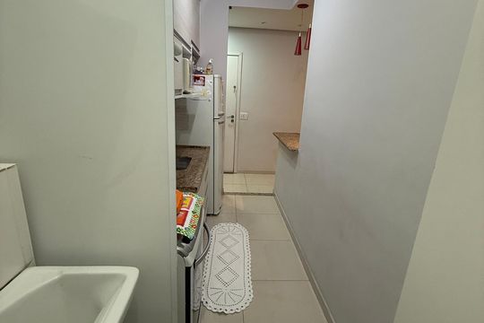 Área de serviço de apartamento à venda com 2 quartos, 53m² em Vila Quirino de Lima, São Bernardo do Campo