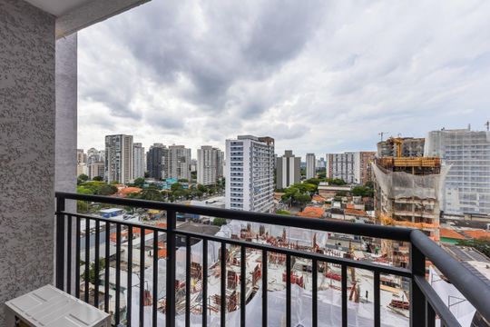 Varanda de apartamento à venda com 1 quarto, 28m² em Moema, São Paulo