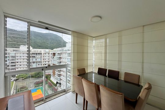 Varanda de apartamento para alugar com 3 quartos, 142m² em Recreio dos Bandeirantes, Rio de Janeiro
