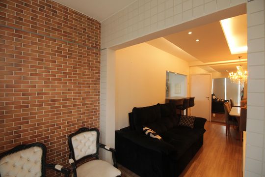 Sala de apartamento para alugar com 2 quartos, 63m² em Macuco, Santos