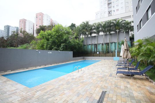 Área comum - Piscina de apartamento para alugar com 2 quartos, 49m² em Parque Reboucas, São Paulo