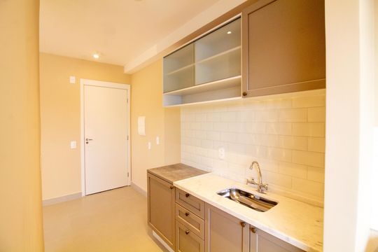 Cozinha de apartamento para alugar com 2 quartos, 43m² em Várzea de Baixo, São Paulo
