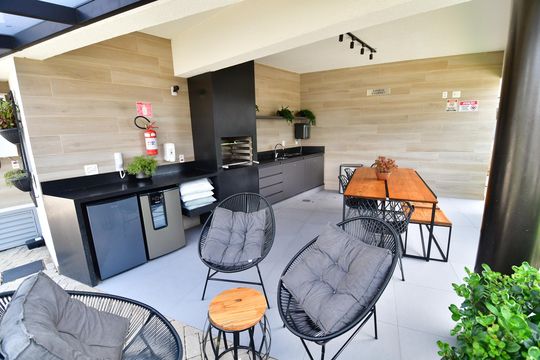 Área comum - Churrasqueira de casa de condomínio à venda com 2 quartos, 198m² em Parque Taquaral, Campinas