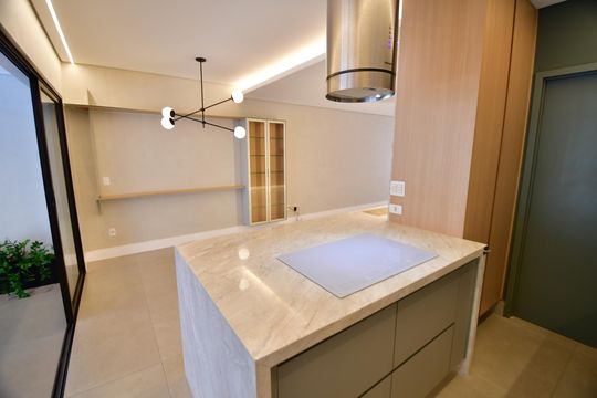 Cozinha de casa de condomínio à venda com 2 quartos, 198m² em Parque Taquaral, Campinas