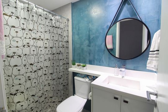 Banheiro de apartamento à venda com 2 quartos, 60m² em Jardim das Vertentes, São Paulo