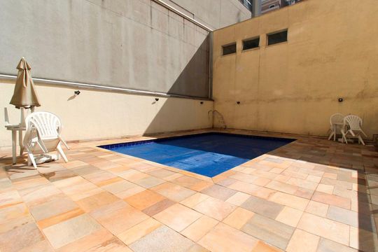Área comum - Piscina de apartamento à venda com 1 quarto, 48m² em Itaim Bibi, São Paulo