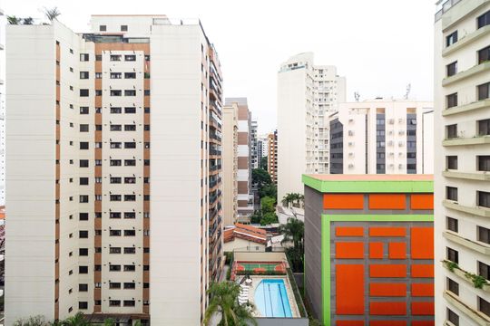 Vista da Varanda de kitnet/studio à venda com 1 quarto, 24m² em Pompeia, São Paulo