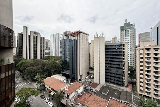 Vista Sacada de apartamento à venda com 1 quarto, 45m² em Cidade Monções, São Paulo