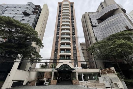 Fachada de apartamento à venda com 1 quarto, 45m² em Cidade Monções, São Paulo