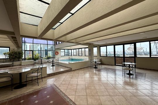 Área comum de apartamento à venda com 1 quarto, 45m² em Cidade Monções, São Paulo