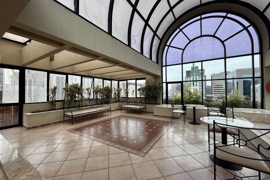 Área comum de apartamento à venda com 1 quarto, 45m² em Cidade Monções, São Paulo