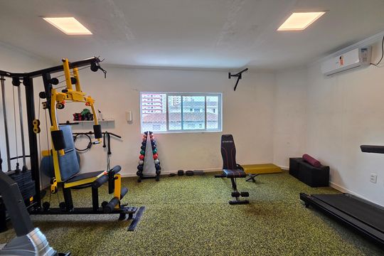 Área comum - Academia de apartamento para alugar com 3 quartos, 170m² em Canto do Forte, Praia Grande