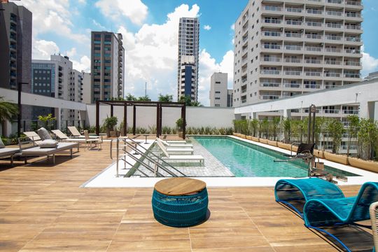 Área comum - Piscina de apartamento para alugar com 3 quartos, 79m² em Brooklin, São Paulo
