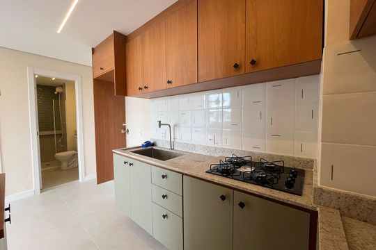 Cozinha de apartamento para alugar com 2 quartos, 34m² em Piqueri, São Paulo