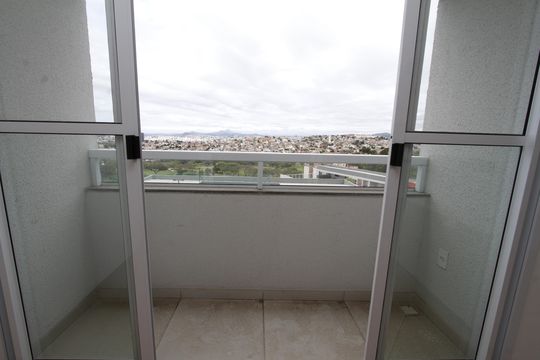 Varanda da Sala de apartamento para alugar com 2 quartos, 53m² em Caiçaras, Belo Horizonte