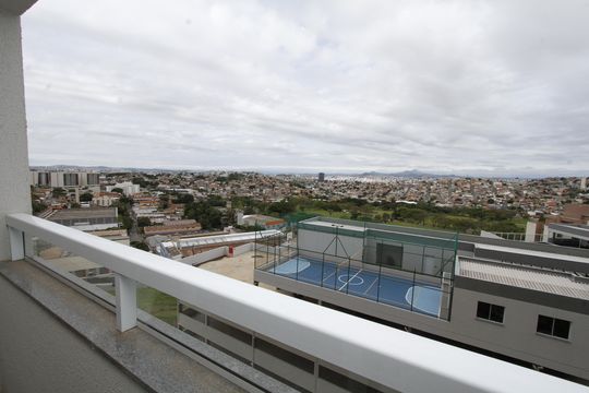 Vista de apartamento para alugar com 2 quartos, 53m² em Caiçaras, Belo Horizonte
