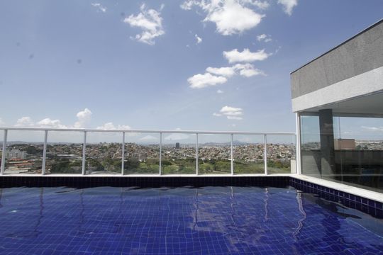 Área comum - Piscina de apartamento para alugar com 2 quartos, 53m² em Caiçaras, Belo Horizonte