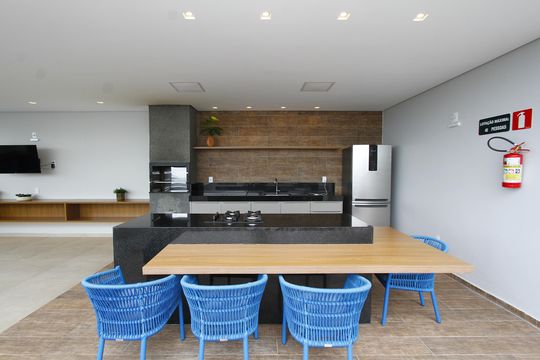 Área comum - Churrasqueira de apartamento para alugar com 2 quartos, 53m² em Caiçaras, Belo Horizonte