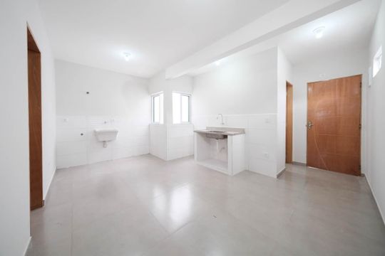 Sala/Cozinha de apartamento para alugar com 2 quartos, 48m² em Vila Dalila, São Paulo