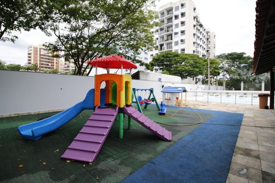 Área comum - Playground de apartamento à venda com 2 quartos, 68m² em Barra da Tijuca, Rio de Janeiro