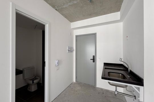 Cozinha de kitnet/studio à venda com 1 quarto, 24m² em Vila Olímpia, São Paulo