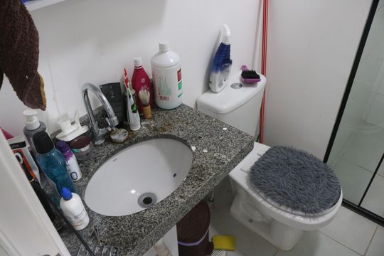 Banheiro de apartamento para alugar com 2 quartos, 32m² em Barra Funda, São Paulo