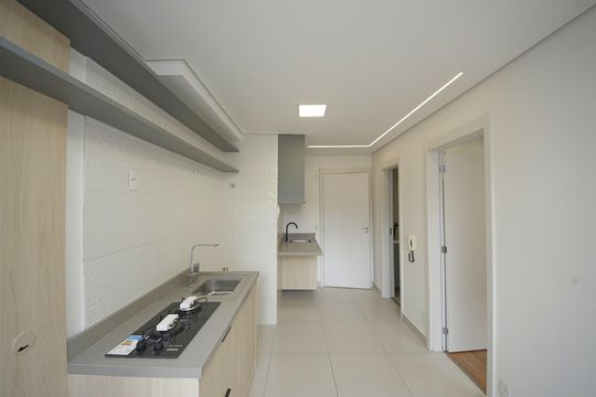 Sala/Cozinha de apartamento para alugar com 1 quarto, 26m² em Vila Prudente, São Paulo