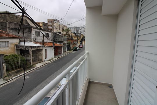 Varanda do Quarto 2 - Suíte de apartamento para alugar com 2 quartos, 48m² em Vila Dalila, São Paulo