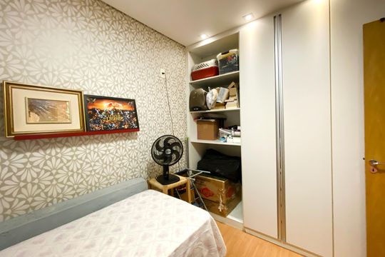 Quarto 2 de apartamento à venda com 3 quartos, 88m² em Grajaú, Belo Horizonte