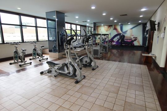 Área comum - Academia de apartamento para alugar com 1 quarto, 56m² em Jardim São Dimas, São José dos Campos