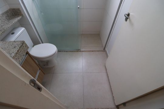 Banheiro  de apartamento para alugar com 2 quartos, 42m² em Valentina Figueiredo, Ribeirão Preto
