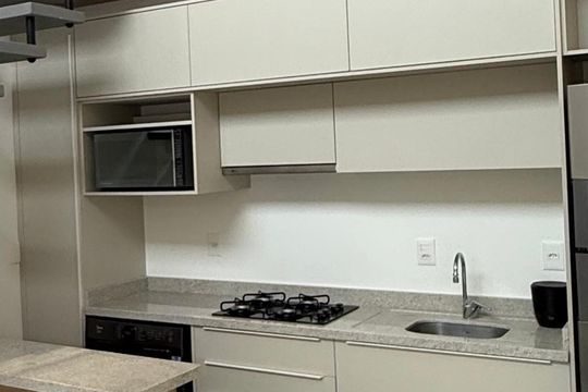 Cozinha de apartamento para alugar com 2 quartos, 63m² em Lagoa Pequena, Florianópolis