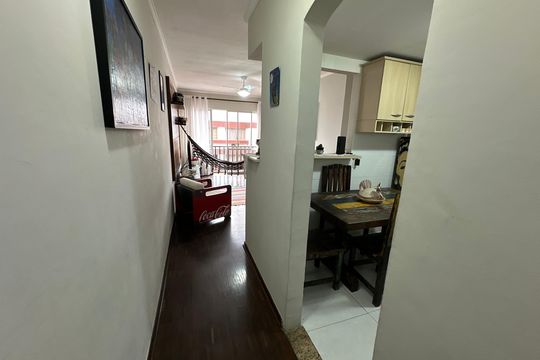Hall de entrada de apartamento para alugar com 1 quarto, 66m² em Itararé, São Vicente