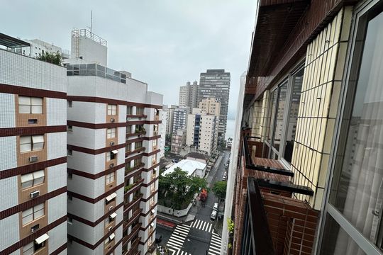Vista da varanda  de apartamento para alugar com 1 quarto, 66m² em Itararé, São Vicente