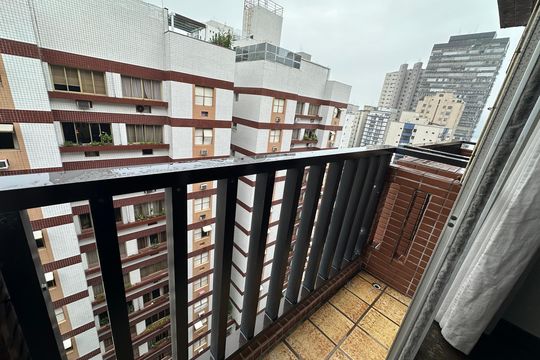 Varanda da Sala de apartamento para alugar com 1 quarto, 66m² em Itararé, São Vicente