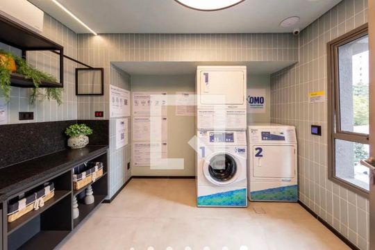 Área comum de kitnet/studio à venda com 1 quarto, 21m² em Campo Belo, São Paulo