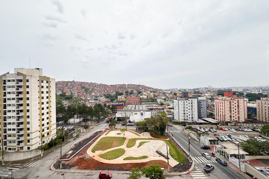 Vista da Sacada de apartamento à venda com 2 quartos, 49m² em Vila Jordanopolis, São Bernardo do Campo