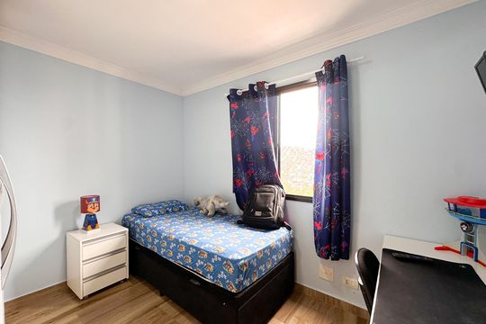 Quarto 2 de apartamento à venda com 2 quartos, 49m² em Vila Jordanopolis, São Bernardo do Campo