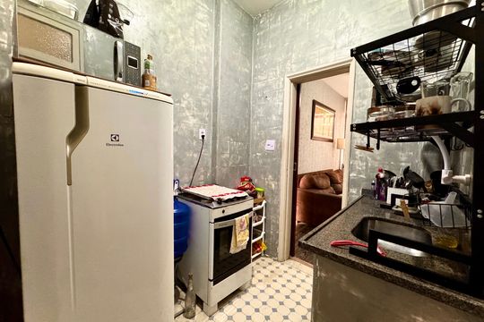 Cozinha de apartamento à venda com 2 quartos, 57m² em Glória, Rio de Janeiro