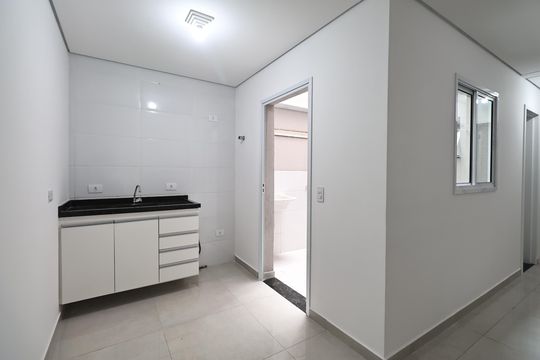 Cozinha de apartamento para alugar com 2 quartos, 46m² em Vila América, Santo André