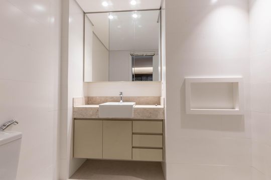 Banheiro da Suíte 2 de apartamento à venda com 3 quartos, 93m² em Anchieta, Belo Horizonte