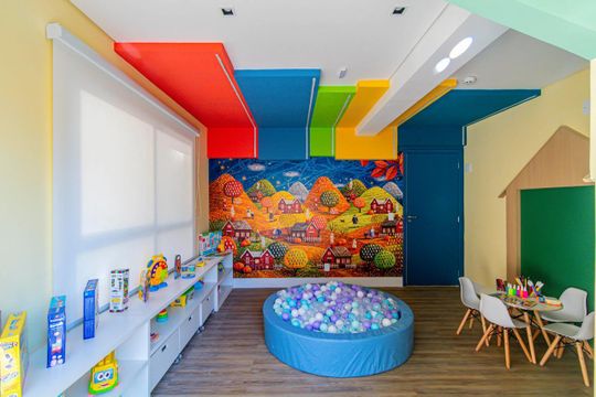 Área comum-Brinquedoteca de apartamento para alugar com 1 quarto, 28m² em Pompeia, São Paulo