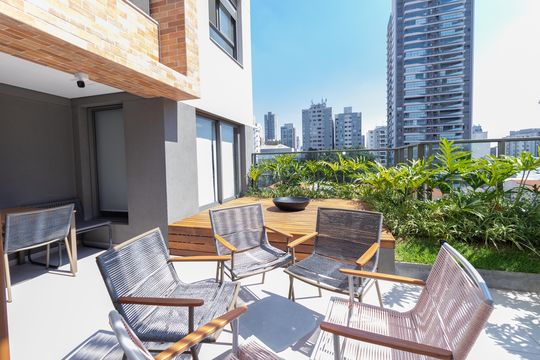 Área comum - Churrasqueira de kitnet/studio à venda com 1 quarto, 25m² em Perdizes, São Paulo