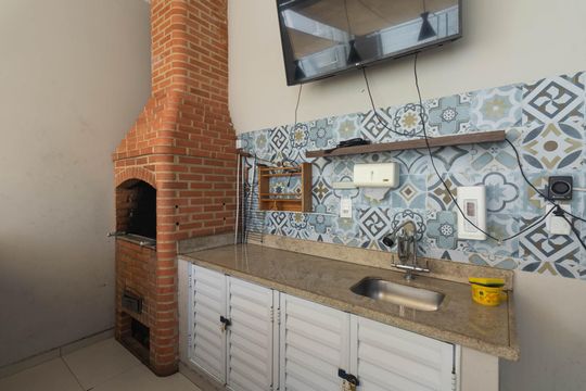 Área comum - Churrasqueira de apartamento para alugar com 2 quartos, 46m² em Neves, São Gonçalo