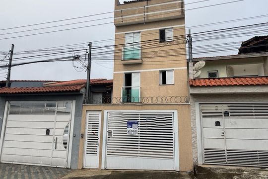 Fachada e acesso  de apartamento à venda com 2 quartos, 50m² em Jardim Las Vegas, Santo André