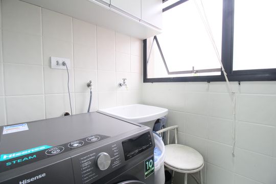 Área de Serviço de apartamento à venda com 2 quartos, 87m² em Real Parque, São Paulo