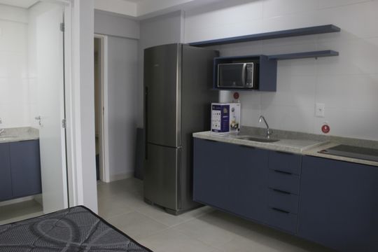 Cozinha de kitnet/studio para alugar com 1 quarto, 37m² em Picanço, Guarulhos