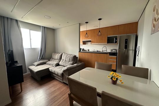 Sala de Jantar de apartamento para alugar com 2 quartos, 49m² em Chácara do Solar I (fazendinha), Santana de Parnaíba