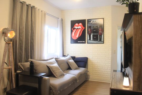 Sala de apartamento à venda com 2 quartos, 70m² em Nova Gerti, São Caetano do Sul
